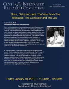 Stars, Disks, and Jets: The View From The Telescope, The Computer and The Lab. Adam Frank, PhD, Department of Physics and Astronomy
