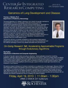 Genomics of Lung Development and Disease. Thomas J. Mariani, PhD, Department of Pediatrics, Neonatology
