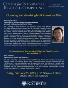 Clustering and Visualizing Multidimensional Data. Xiaopeng Zhu, PhD, Department of Bioinformatics and Integrative Biology, University of Massachusetts Medical School