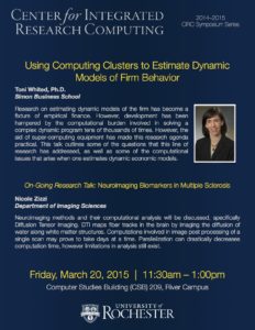 Using Computing Clusters to Estimate Dynamic Models of Firm Behavior. Toni Whited, PhD, Simon Business School