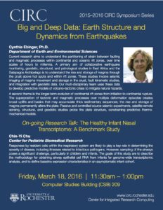 Big and Deep Data: Earth Structure and Dynamics from Earthquakes. Cynthia Ebinger, PhD, Departments of Earth and Environment Sciences