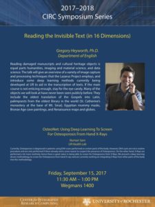 Reading the Invisible Text (In 16 Dimensions). Gregory Heyworth, PhD, Department of English