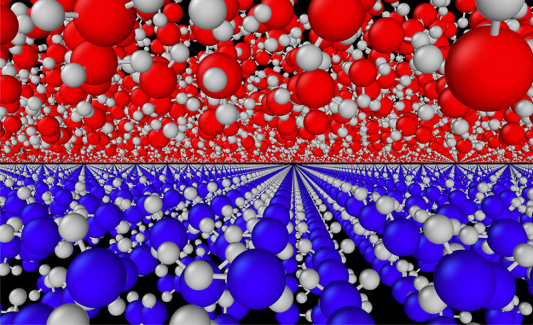 Molecular model of multiphase water